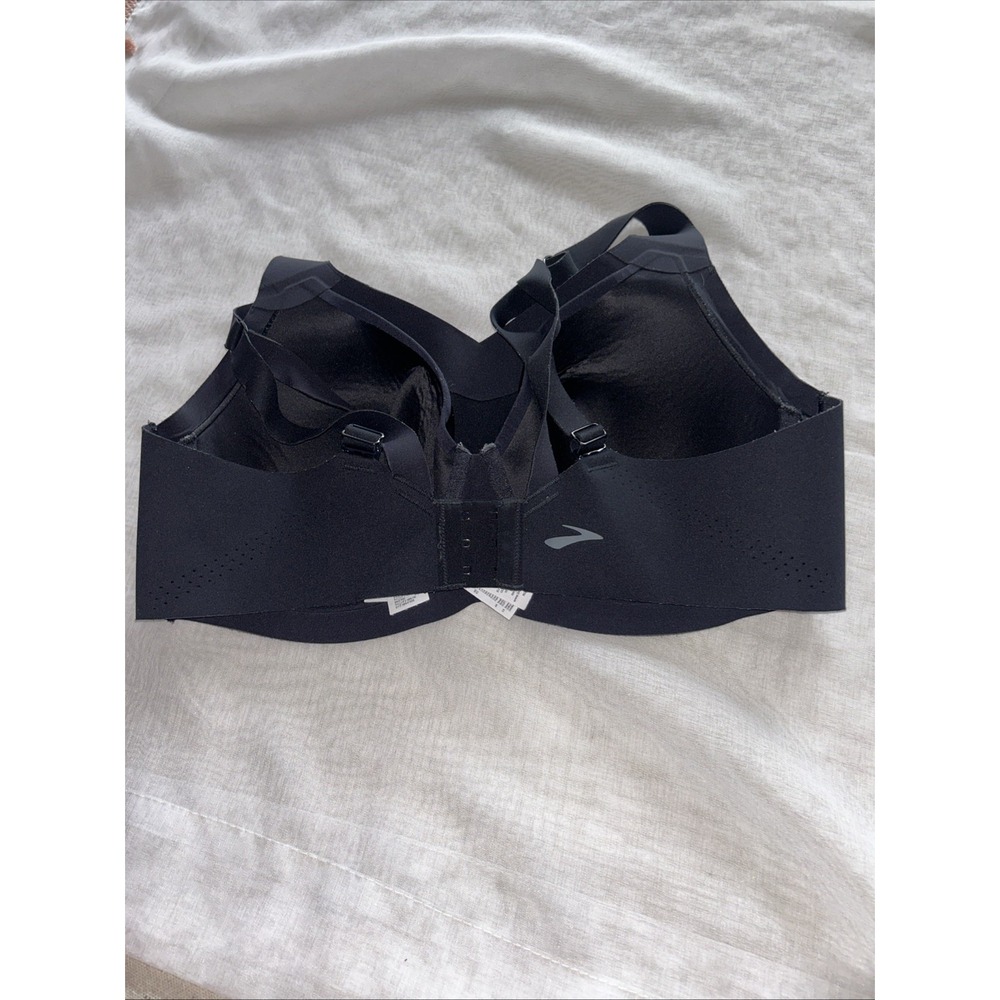 BROOKS Workout Bra 38DD Black Adjustable Straps Running Wire - Picture 6 of 6